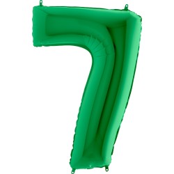 Цифра 7 зеленая
