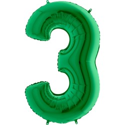 Цифра 3 зеленая