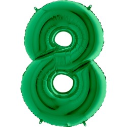 Цифра 8 зеленая