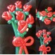 Букет красных роз (пастельные шары)