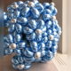 Букет голубо-серебряных ромашек из хромированных шаров
