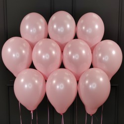 Воздушные шары розовые матовые