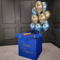 Воздушные шарики в коробке