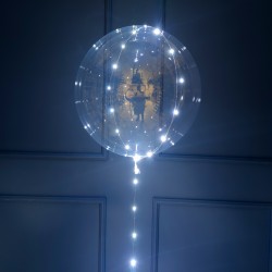 Светящийся кристальный шар Bubbles с белой подсветкой