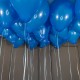 Воздушные синие шары матовые под потолок