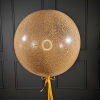 Большой шар с золотыми блестками