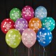 Воздушные шары с Днем Рождения в точку пастель