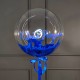 Кристальный шар Bubbles с синими перьями и вашей надписью