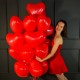 Воздушные шары красные латексные сердца