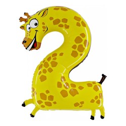 Цифра 2 в виде Жирафа