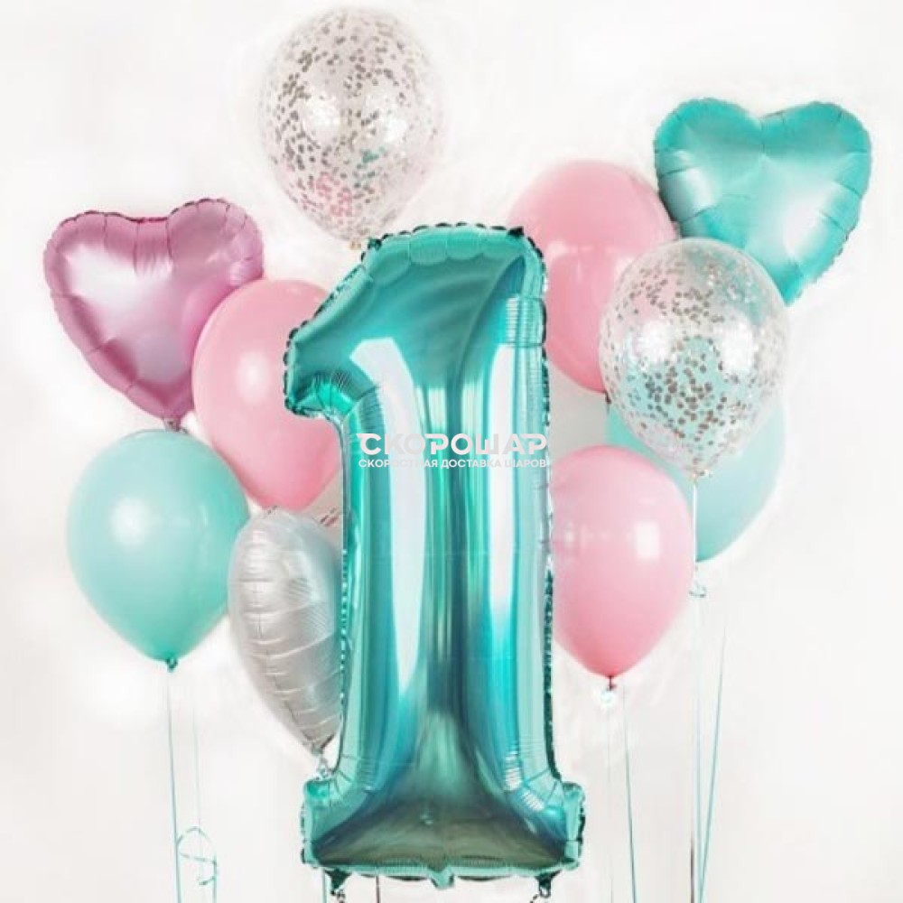 шары для девочки на день рождения 10 лет