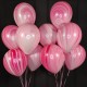 Воздушные шары розовые агаты