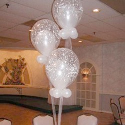 Фонтан из шаров на стол Белое облако