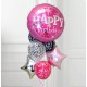 Фонтан из шаров на День Рождения Хеппи