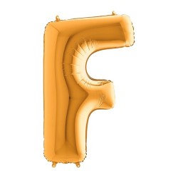 Фольгированная золотая буква F
