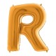 Фольгированная золотая буква R