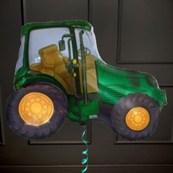 Фольгированная фигура зелёный Трактор