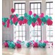 Воздушные шары для фотосессии в розово-зеленом цвете
