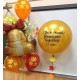 Воздушные шары на 1 сентября с фигурой колокольчик