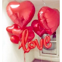 Воздушные шары для влюбленных  Love