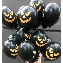Воздушные шары на хэллоуин Черная тыква