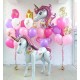 Оформление шарами на день рождения девочки Единороги