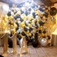 Украшение шарами на выпускной "Золотой класс"