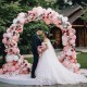 Оформление свадьбы арка из розовых шаров