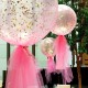 Большие шары на свадьбу с конфетти и фатином