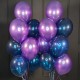 Композиция из фиолетовых и синих кристалл шаров