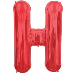 Фольгированная красная буква H