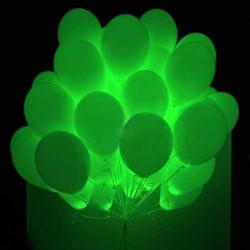 Светящиеся шары с зелеными светодиодами