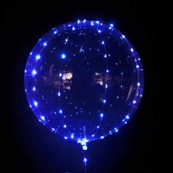 Светящийся шар Bubble с голубой светодиодной лентой