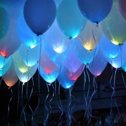 Светящиеся шарики под потолок с разноцветными светодиодами