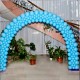 Плоская арка из воздушных шаров голубая