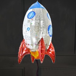 Шар фольгированный ракета 3D