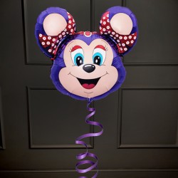 Фольгированный фиолетовый шар Бабси Маус