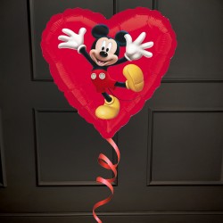 Фольгированное сердце Микки Маус