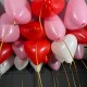 Шары под потолок сердечки