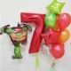 Композиция воздушные шары с цифрой и Рафаэлем