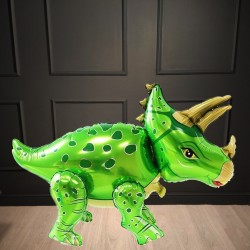 Ходячая фигура Динозавр Трицератопс зеленый