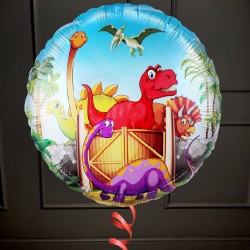 Фольгированный шар Динозаврики