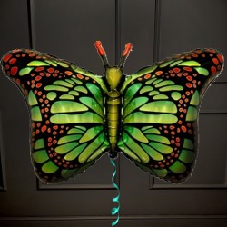 Фольгированный шар Бабочка Монарх зеленая