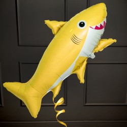 Фольгированный шпо Счастливая Акула желтая