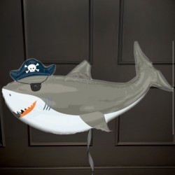 Фольгированный шар Акула Пират