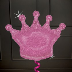 Фольгированный шар розовая Корона
