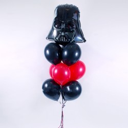Фонтан из черно-красных шаров с Дарт Вейдером