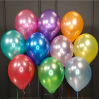 Воздушные разноцветные шары металлик
