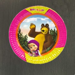 Набор тарелок Маша и Медведь - 6 шт
