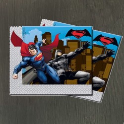 Салфетки мультик Бэтмен и Супермен - 20 шт